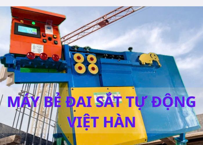 Thầu thời 4.0 mang máy bẻ đai sắt tự động đến công trình 