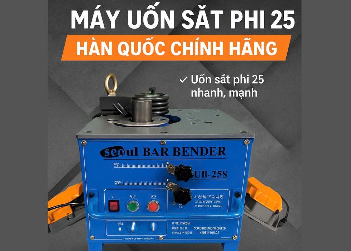 Đại lý muốn dẫn đầu thị trường? Máy uốn sắt phi 25 Hàn Quốc là lựa chọn hoàn hảo!